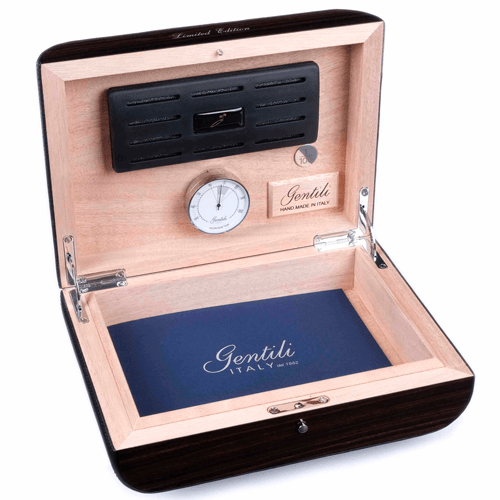 Хьюмидор Gentili Black на 15 сигар купить LE Хьюмидор Gentili Black на 15 сигар купить LE
