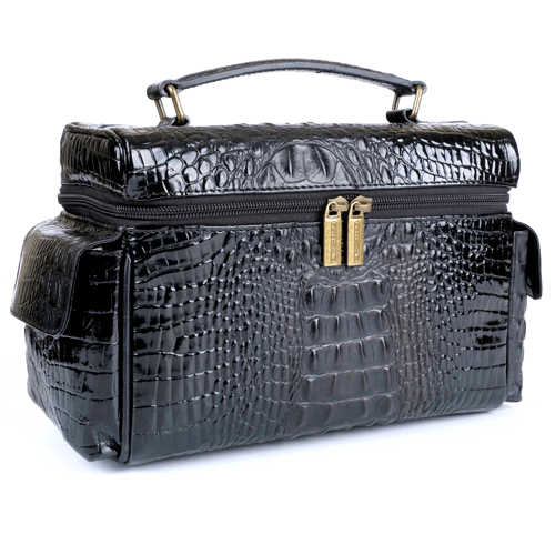 Хьюмидор-саквояж Gentili Croco Black на 20 сигар