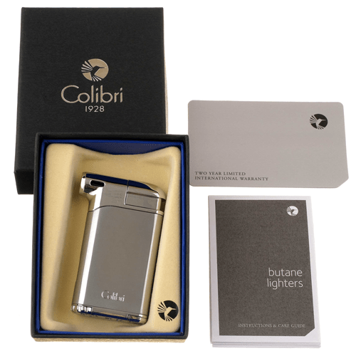Зажигалка трубочная Colibri с тампером хром