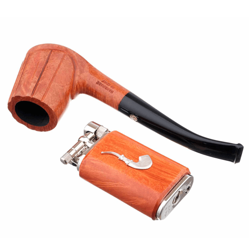 Зажигалка трубочная Mastro de Paja серебро GT03