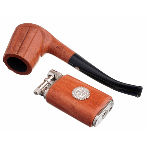 Зажигалка трубочная Mastro de Paja серебро GT05