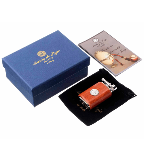 Зажигалка трубочная Mastro de Paja серебро GT05