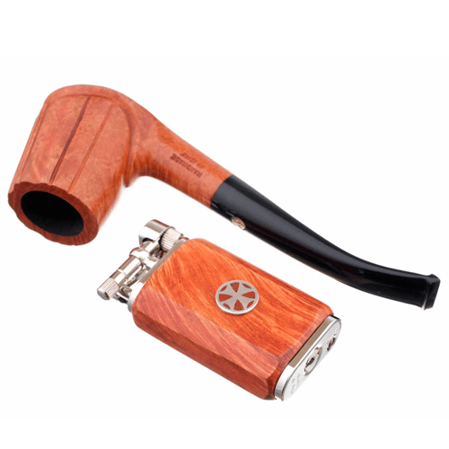 Зажигалка трубочная Mastro de Paja серебро GT06