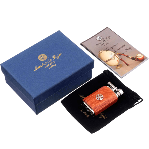 Зажигалка трубочная Mastro de Paja серебро GT06
