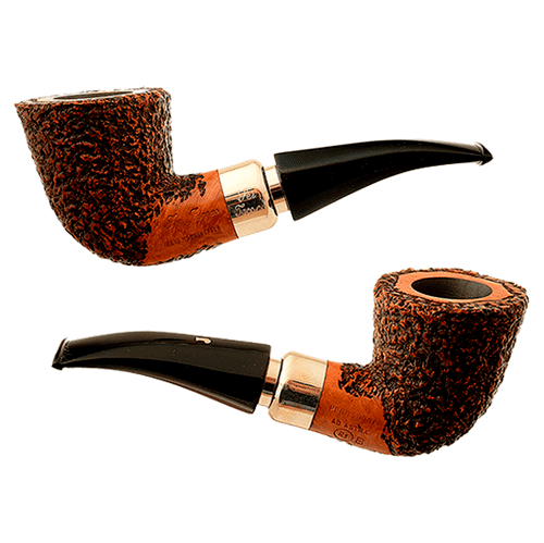 Курительная трубка SER JACOPO RUSTIC BENT SILVER